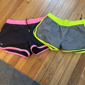 In EUC Under Armour shorts